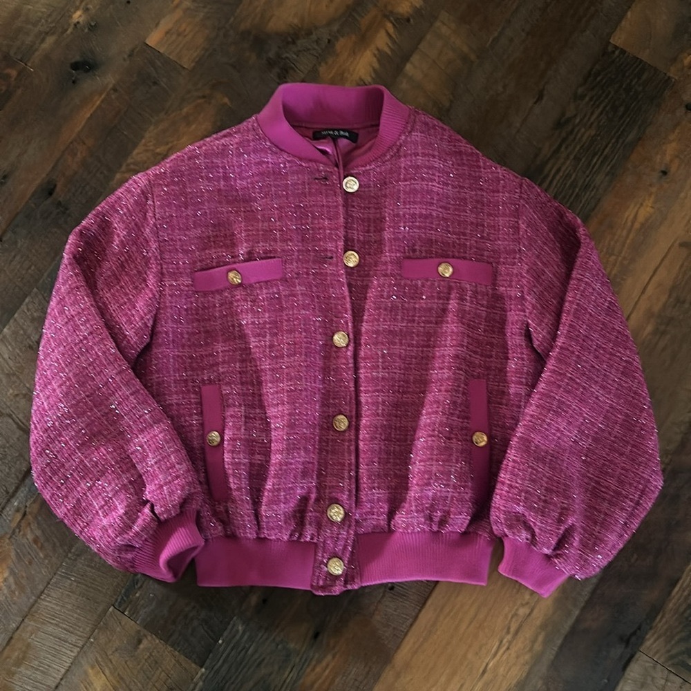 Women's Pink Tweed Jacket